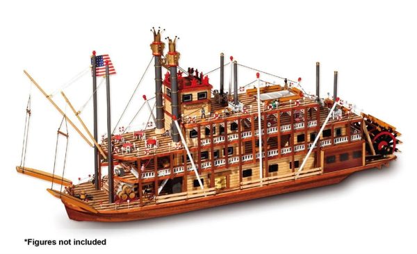 1/80 Mississippi Nehir Teknesi Ahşap Maketi, Occre 14003 - Görsel 3