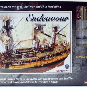 1/54 Endeavour Yelkenli Tekne Ahşap Maketi, Occre 14005