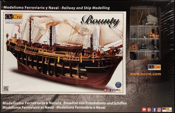 1/45 Bounty Yelkenli Tekne Ahşap Maketi, Occre 14006