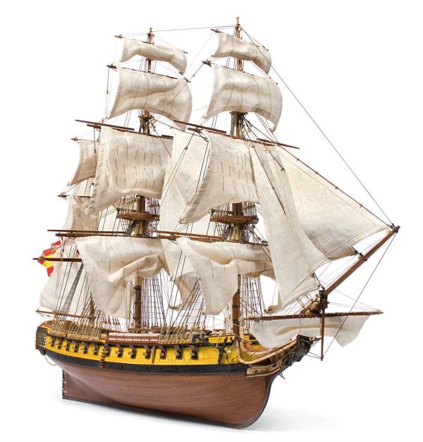 1/85 N.S. Mercedes Yelkenli Tekne Ahşap Maketi, Occre 14007 - Görsel 3