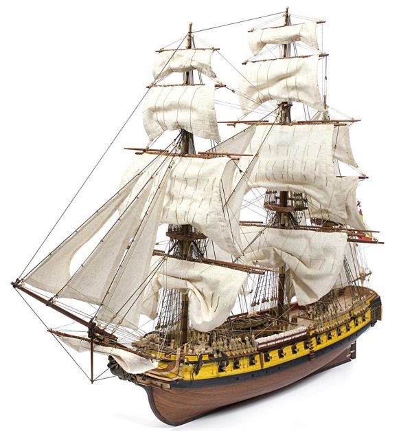 1/85 N.S. Mercedes Yelkenli Tekne Ahşap Maketi, Occre 14007 - Görsel 2