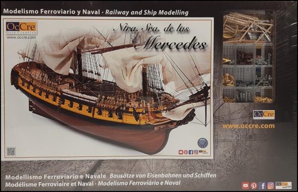 1/85 N.S. Mercedes Yelkenli Tekne Ahşap Maketi, Occre 14007