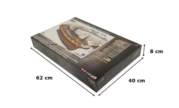 1/85 N.S. Mercedes Yelkenli Tekne Ahşap Maketi, Occre 14007 - Görsel 5