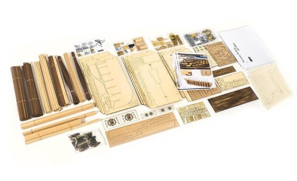 1/46 N.S. Del Pilar Yelkenli Tekne Ahşap Maketi, Occre 15001 - Görsel 4