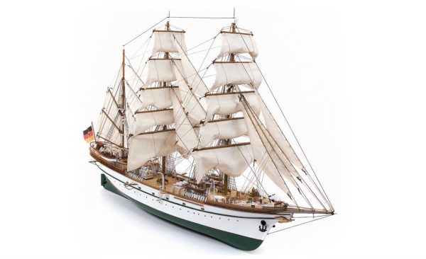 1/95 Gorch Fock Yelkenli Okul Teknesi Ahşap Maketi, Occre 15003 - Görsel 3