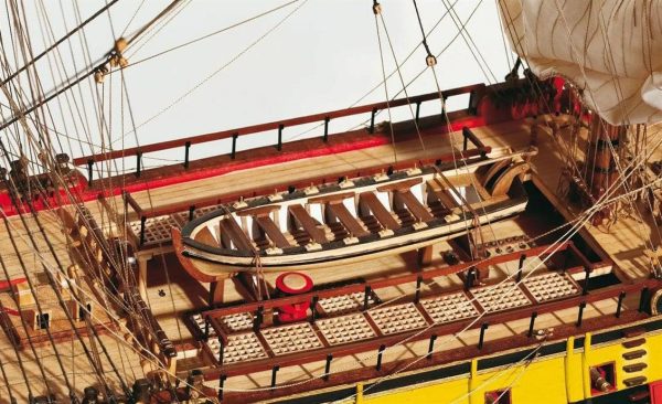 1/70 San Ildefonso Yelkenli Tekne Ahşap Maketi, Occre 15004 - Görsel 3