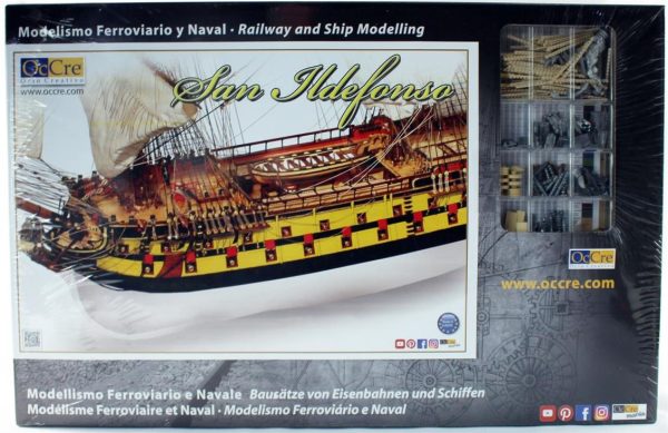 1/70 San Ildefonso Yelkenli Tekne Ahşap Maketi, Occre 15004