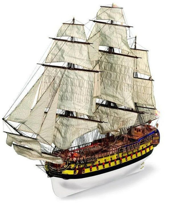 1/70 San Ildefonso Yelkenli Tekne Ahşap Maketi, Occre 15004 - Görsel 2