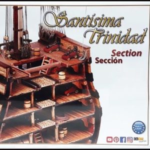 1/90 Santisima Trinidad Enine Tekne Gövde Kesiti Ahşap Maketi, Occre 16800
