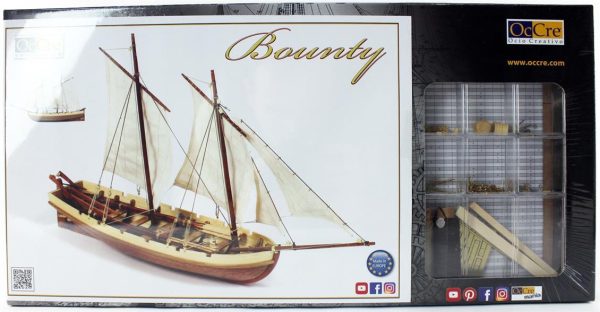 1/24 Bounty Boat Yelkenli Tekne Ahşap Maketi, Occre 52003