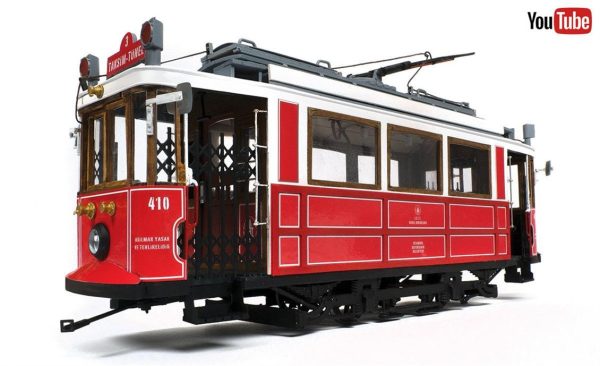 1/24 İstanbul Tramwayı Ahşap Maketi, Occre 53010 - Görsel 2