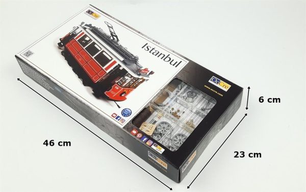 1/24 İstanbul Tramwayı Ahşap Maketi, Occre 53010 - Görsel 5