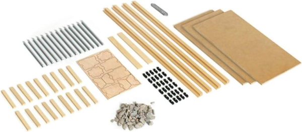 1/32 Lokomotif ve Wagonlar için Demiryolu Zemini Ahşap Maketi, Occre 55103 - Görsel 2