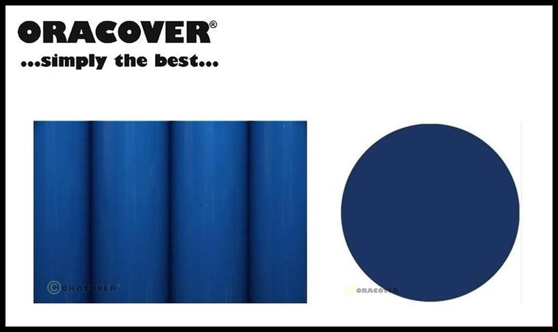 RC Uçak Kaplama Filmi- Mavi- 1 Metre, Oracover 21-050