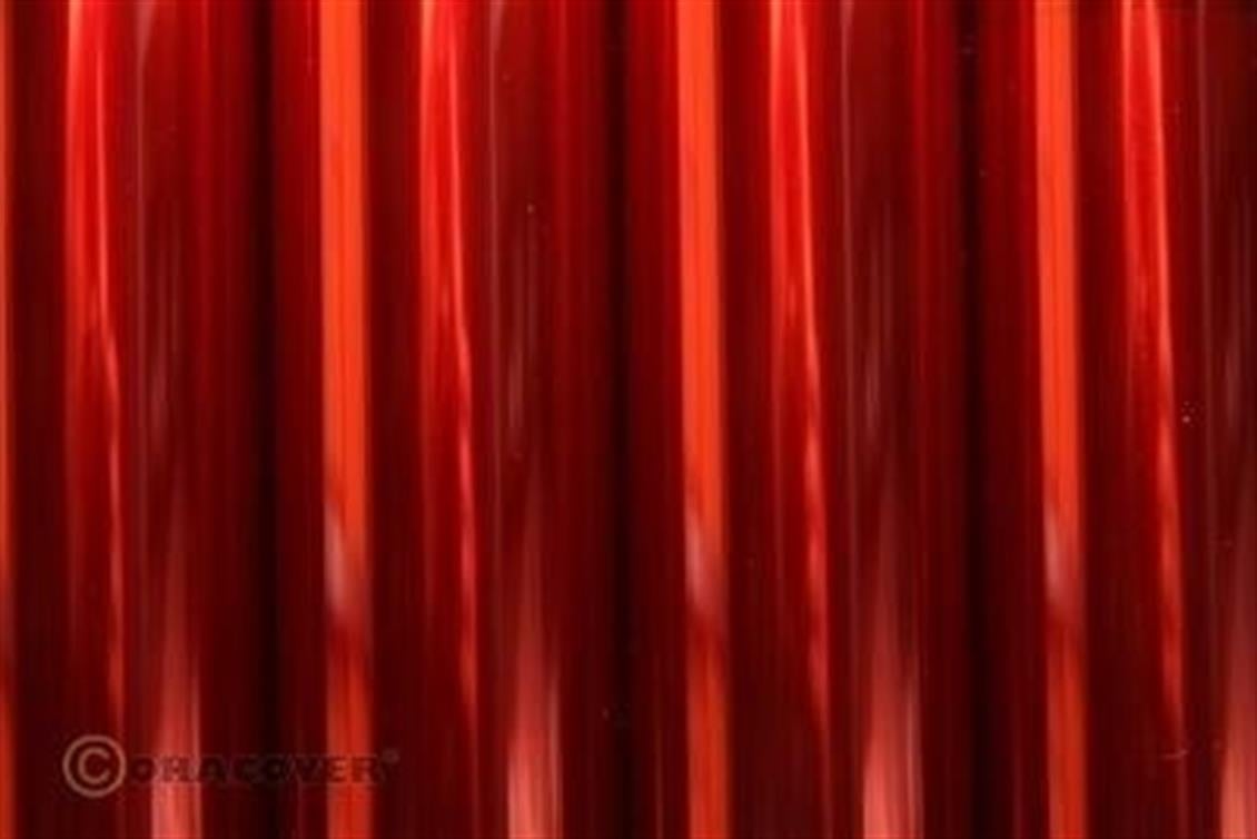 RC Uçak Kaplama Filmi- Şeffaf Kırmızı- 1 Metre, Oracover Oralight 31-029