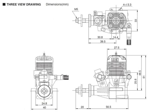 Max-15 LA Gümüş (10G) ve 871 Susturuculu Nitro Yakıtlı RC Uçak Motoru, OS Engines 11532 - Görsel 2