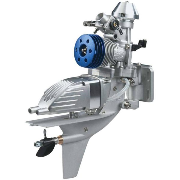 Max-21 XM Versiyon II Dıştan Takma (20J) ve 2050-2 Susturuculu Nitro Yakıtlı Model Tekne Motoru, OS Engines 13941