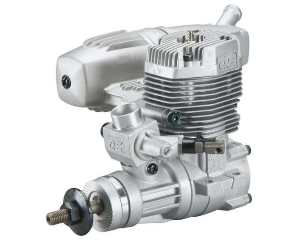 Max-55 AX (40K) ve 3071 Susturuculu Nitro Yakıtlı RC Uçak Motoru, OS Engines 15612