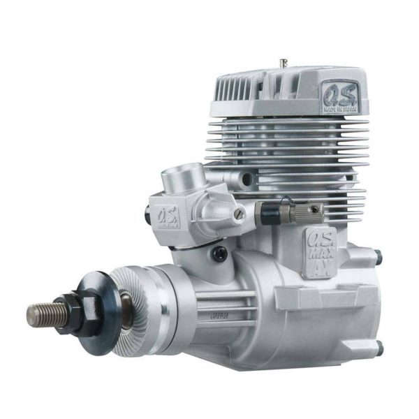 Max-75 AX (61A) ve 4040 Susturuculu Nitro Yakıtlı RC Uçak Motoru, OS Engines 17400