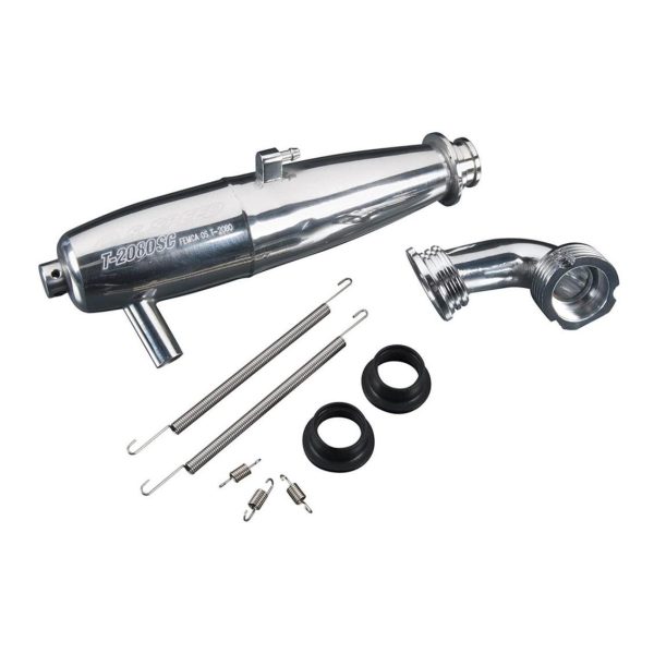 Modifiye Egzoz Seti T-2080SC RC Motoru Yedek Parçası, OS Engines 72106850