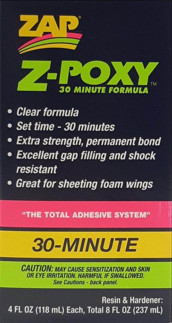 ZAP Z-Poxy 237 ml. 30 Dakikalık Epoksi Yapıştırıcı, Pacer PT39
