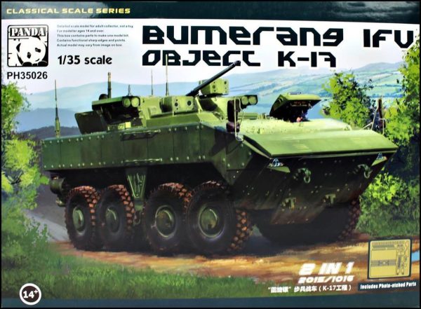 1/35 BTR VPK-7829 Bumerang Amfibik Askeri Araç Maketi, Panda Hobby 35026
