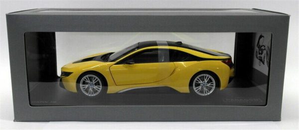 1/18 BMW i8 Speed Yellow Diecast Araba, Paragon 97087 - Görsel 5