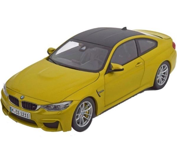 1/18 BMW M4 Coupe Austin Yellow Diecast Araba, Paragon 97103