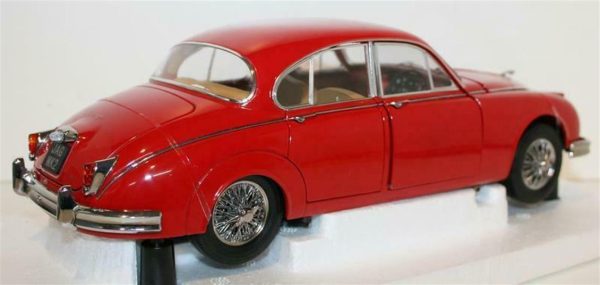 1/18 1962 Jaguar MarkII 3.8 Carmen Red Diecast Araba, Paragon 98322L - Görsel 4