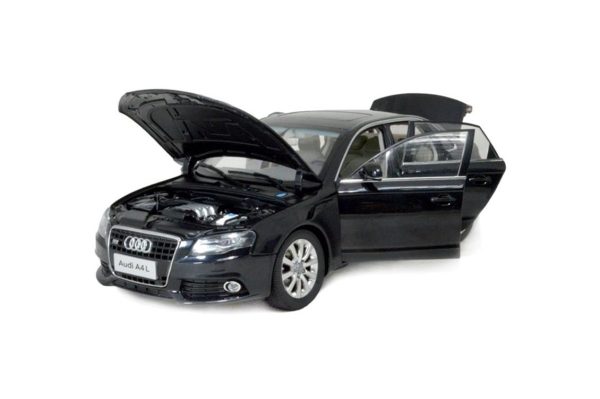1/18 2011 Audi A4 L Siyah Diecast Araba, Paudi Model 2234BK - Görsel 4