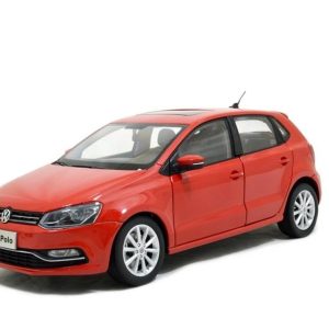1/18 2014 Volkswagen Polo Kırmızı Diecast Araba, Paudi Model 2338R