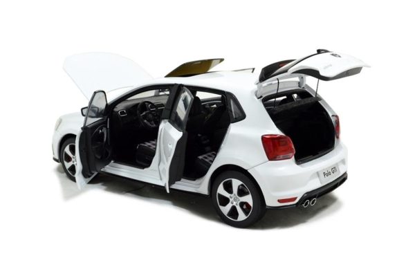 1/18 2015 Volkswagen Polo GTI Beyaz Diecast Araba, Paudi Model 2339W - Görsel 3