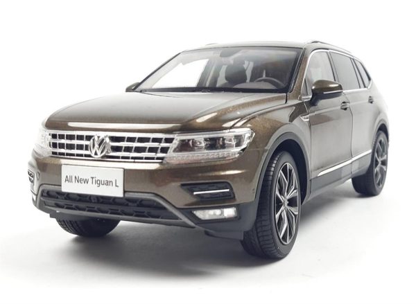1/18 2017 Volkswagen Tiguan L Kahverengi Diecast Araba, Paudi Model 2386BR
