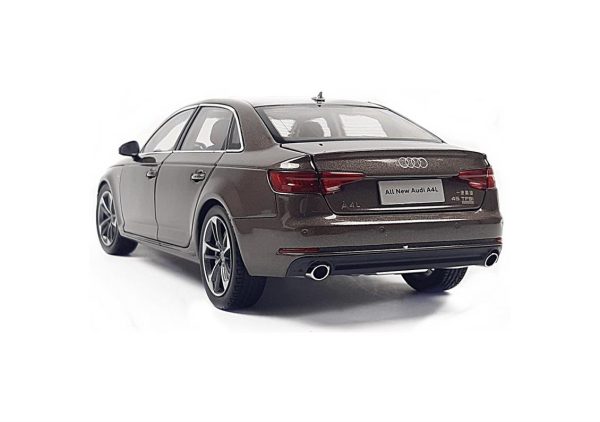 1/18 2017 Audi A4L Kahverengi Diecast Araba, Paudi Model 2391BR - Görsel 3