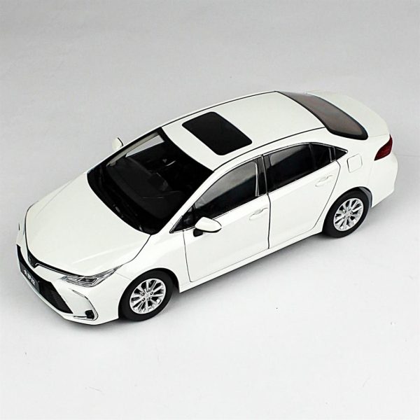 1/18 2019 Toyota Corolla Beyaz Diecast Araba, Paudi Model 2590W