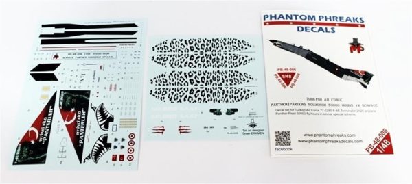 1/48 Tuaf F-4E 111.Panter Filo 50000.Saat Dekal Çıkartma, Babibi PB48006