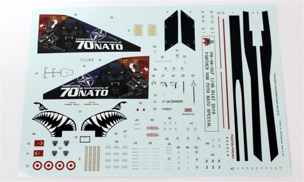 1/48 Turaf F-4E Nato 70.Yıl Özel Şema Dekal Çıkartma, Babibi PB48007 - Görsel 2