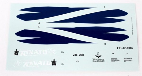 1/48 Turaf F-4E Nato 70.Yıl Özel Şema Dekal Çıkartma, Babibi PB48007 - Görsel 3