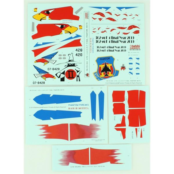 1/72 Jasdf F4-EJ Son Samuray Beyaz Phantom Dekal Çıkartma, Babibi PB72001 - Görsel 2