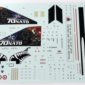 1/72 Turaf F-4E Nato 70.Yıl Özel Şema Dekal Çıkartma, Babibi PB72007