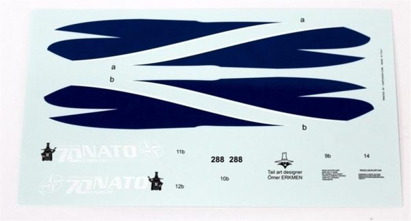 1/72 Turaf F-4E Nato 70.Yıl Özel Şema Dekal Çıkartma, Babibi PB72007 - Görsel 2