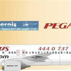 1/144 Pegasus B737-400 Classic -Tc Afa, Nazca Decals Peg001