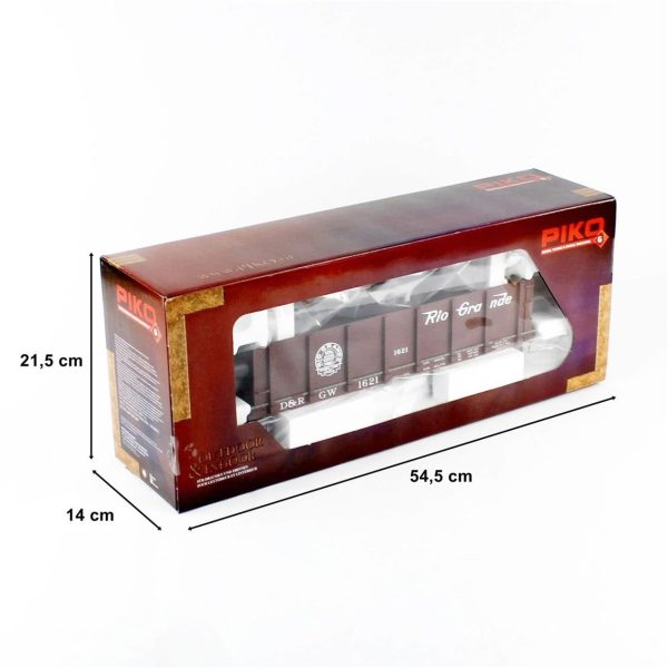 1/22.5 G-D&Rgw Pipe Gondola Model Tren Yük Vagonu, Piko 38749 - Görsel 5