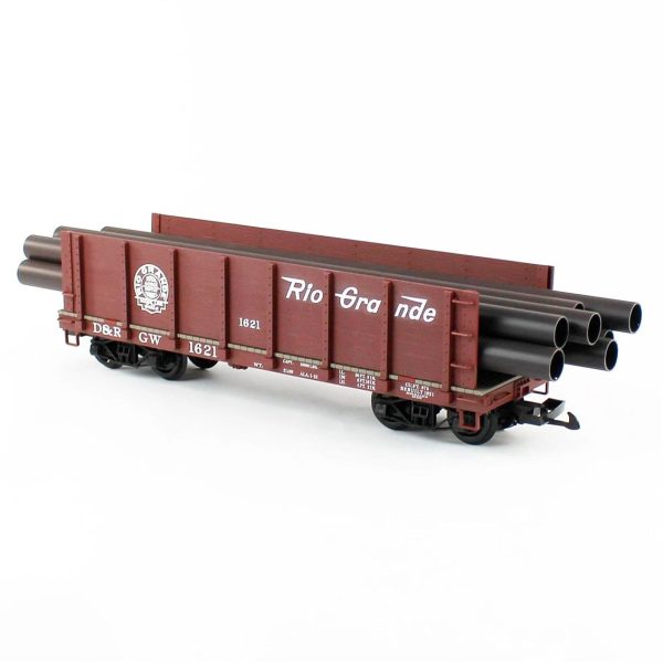 1/22.5 G-D&Rgw Pipe Gondola Model Tren Yük Vagonu, Piko 38749 - Görsel 3