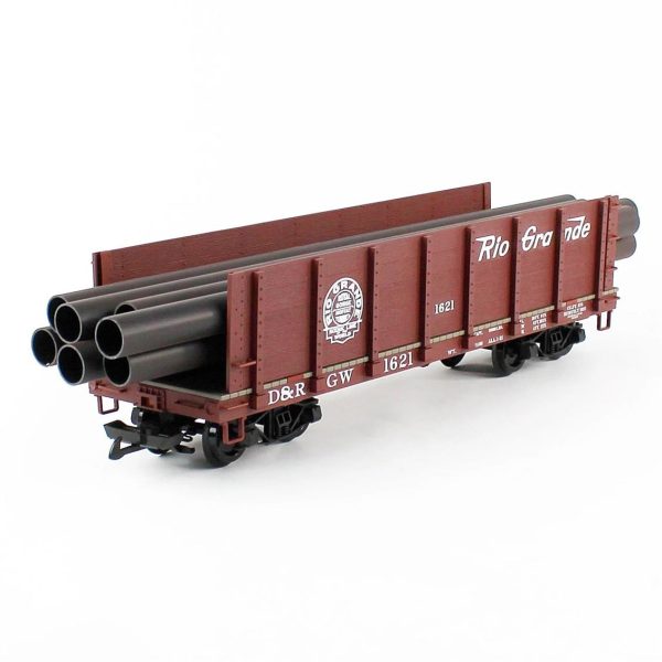 1/22.5 G-D&Rgw Pipe Gondola Model Tren Yük Vagonu, Piko 38749 - Görsel 4