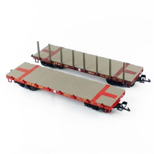 1/22.5 Santa Fe Bogie Stake Wagon 2 Adet Model Tren Yük Vagonu, Piko 38773