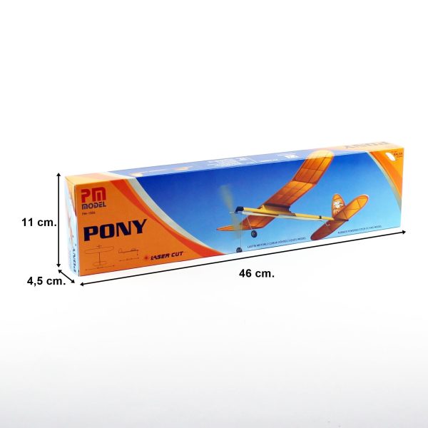 Pony Lastik motorlu Çubuk Gövdeli Serbest Uçuş Modeli, PM Model 1006 - Görsel 3