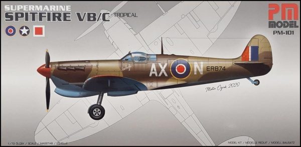 1/72 Supermarine Spitfire VB/C Savaş Uçağı Maketi, PM Model0101