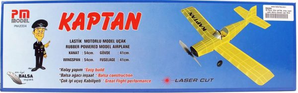 KAPTAN Alttan kanatlı Lastik Motorlu Serbest Uçuş Kiti, PM Model 2004 - Görsel 2
