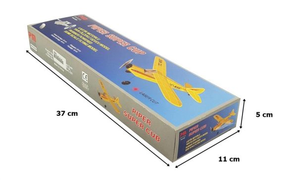 Piper Super Cub Lastik Motorlu Serbest Uçuş Kiti, PM Model 2008 - Görsel 4